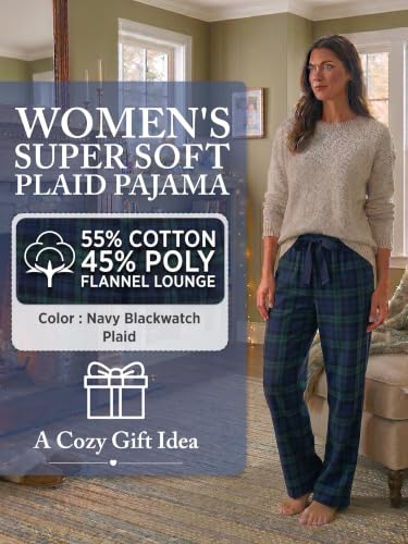 Image of Ashford & Brooks Women's Super Soft Flannel Plaid Pajama Sleep Pants