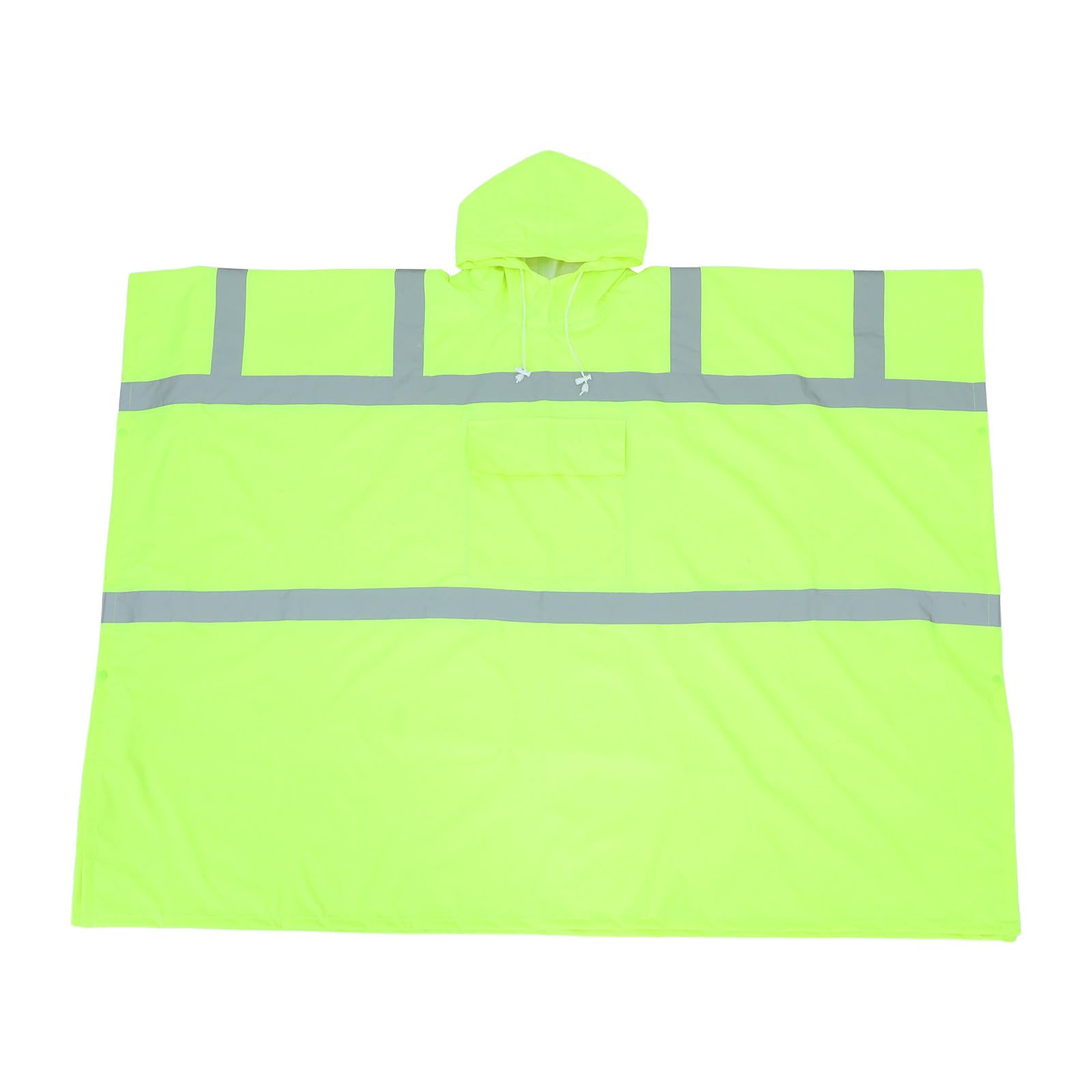 Poncho de Pluie Rétroréfléchissant à Capuche pour Adulte, 140x105 Cm