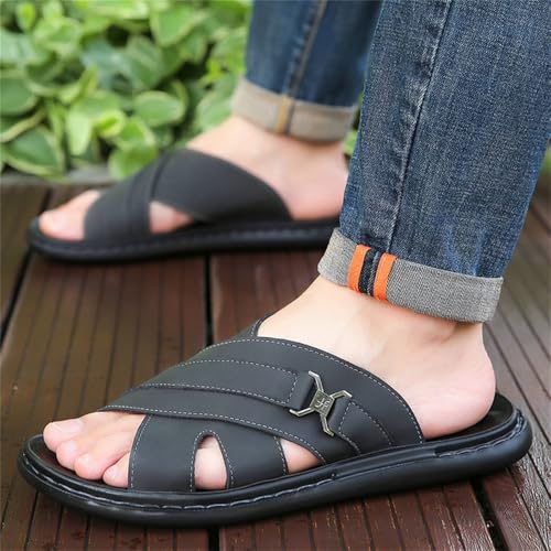 Men's Slide Sandals Outdoor Non Slip Comfortable Slip on Summer Slipper4