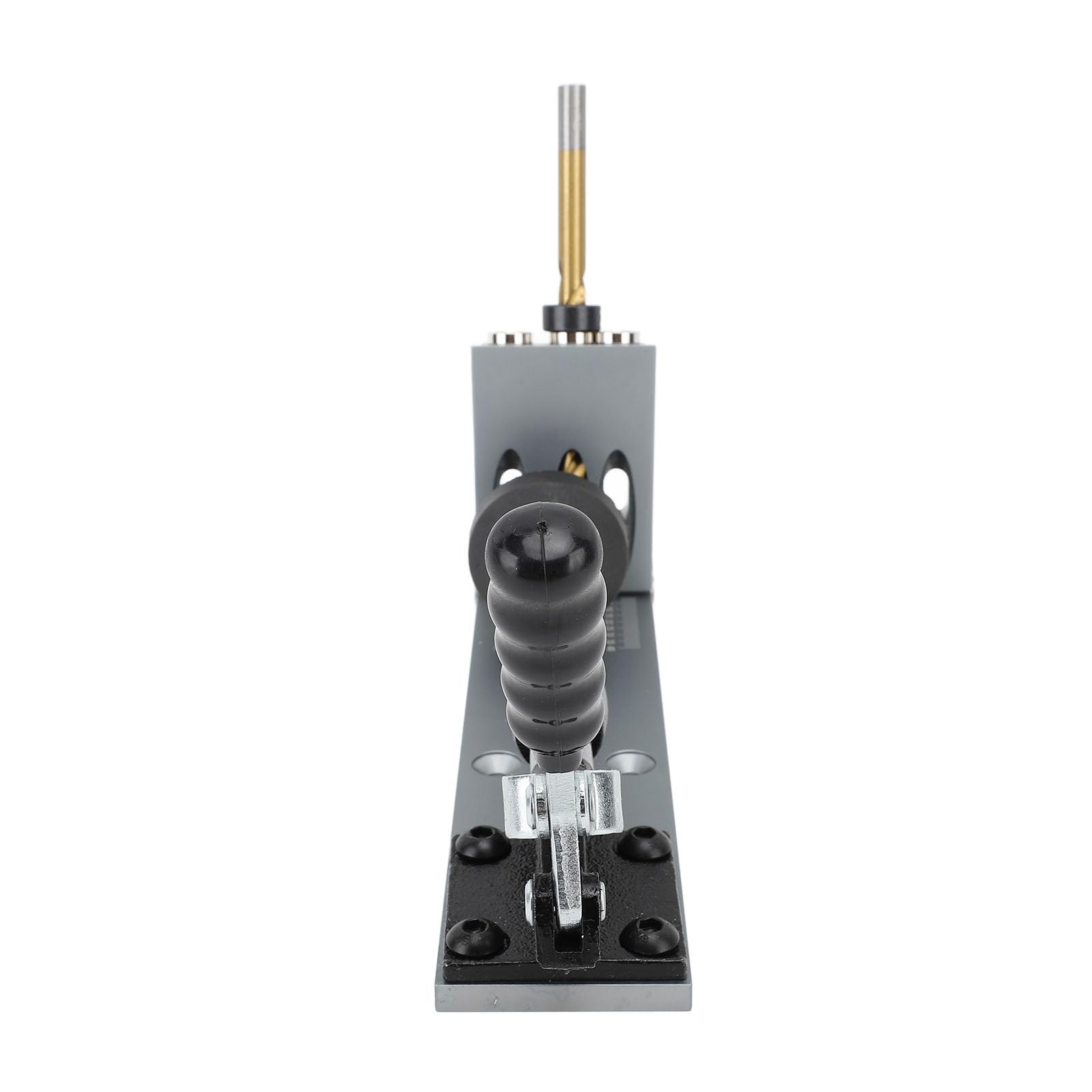 Kit professionale per fori a tasca con regolazione dell'angolo per progetti di falegnameria fai-da-te, in lega di alluminio e legno massello, set da 33 pezzi, 27x6 cm.