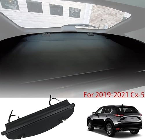 Miniatura 12 de Kaungka Cubierta de carga compatible con Mazda Cx-5 2017-2021 2024 negro retráctil para maletero