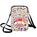 BWWKTOP Power Girls cartoon Crossbody Bag Blossom Fans Gift Bubble Messenger Bag Buttercup Merchandise (Power Gir XK-B)