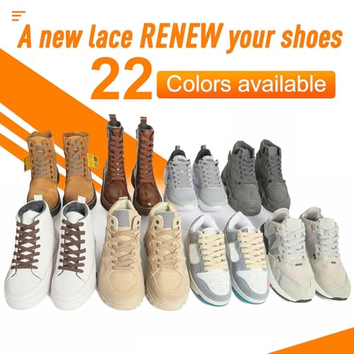 Image of VSUDO Flat Sneaker Shoe Lace, Flat Shoe String for Sneaker, Athletic Shoelace