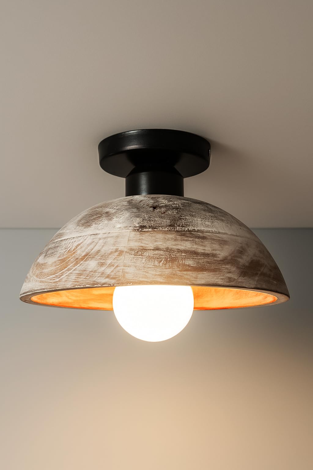 Walnut Wood Ceiling Light - Modern & Rustic -10 Walnut Wood Ceiling Light - Modern & Rustic -10