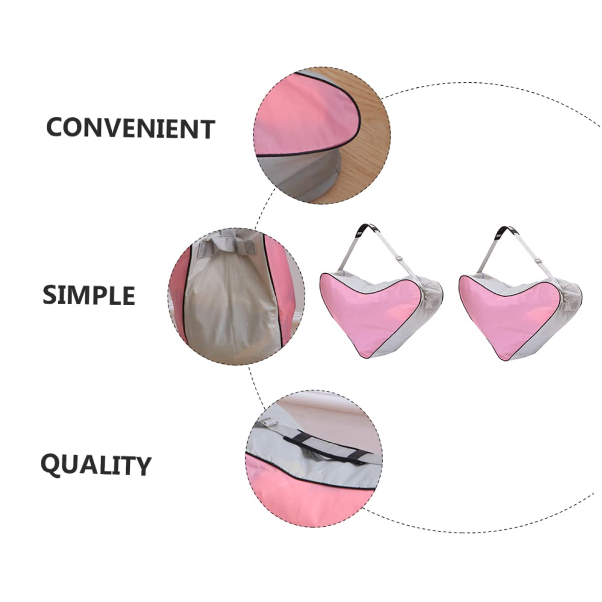 Borsa per Pattini a Rotelle 2 Pezzi Triangolare | Tessuto Portatile da Riutilizzabile Oxford Design per Roller Skates e Inline