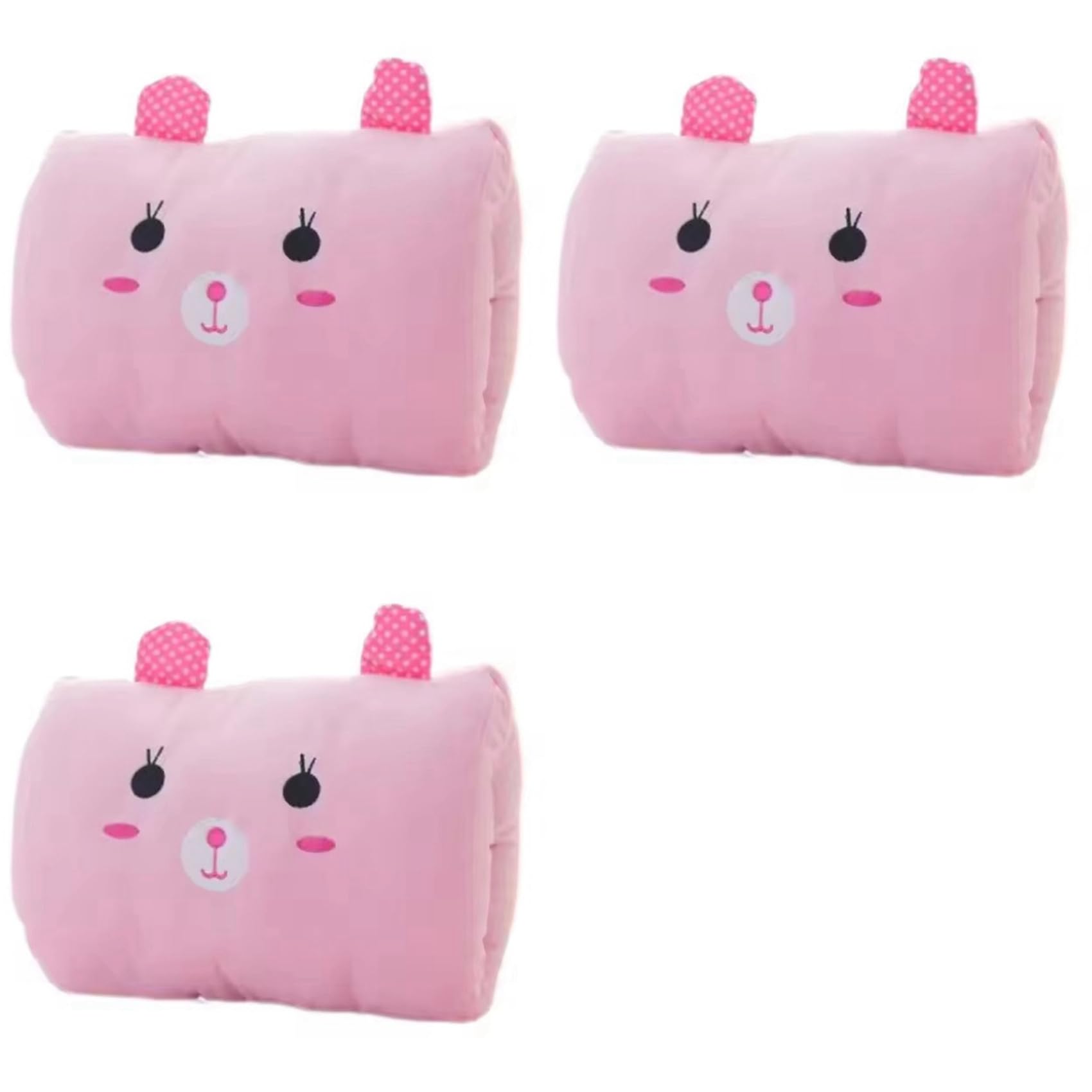 Aundhegrtt 3X Kids Winter Cartoon Plush Hand Pillow Hand Warmer, Weak Class 1 Arm Pillow, Travel Necessities Desk Nap