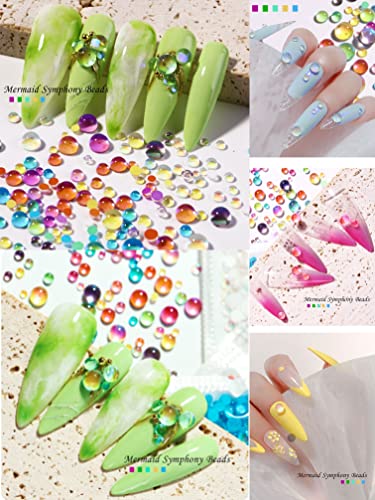 Zkavzet 2880Pcs Sparkly Nail Rhinestones Set 3D Aurora Candy Colorful Rhinestones Beads Glass Gems Rhinestones Nail Art Decoration For Nail Diy Crafts Clothes Shoes Jewelry #TOP2
