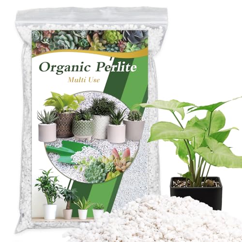 HAINANSTRY Organic Perlite for Plants Enhances Soil Drainage and Aeration Perfect Perlite for Plants Indoor & Outdoor Horticultural Perlite for Gardening Perfect for Potting Mixes 2QT