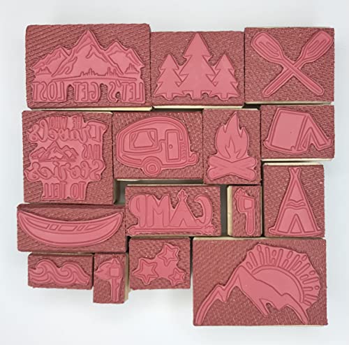 Camping Rubber Stamps