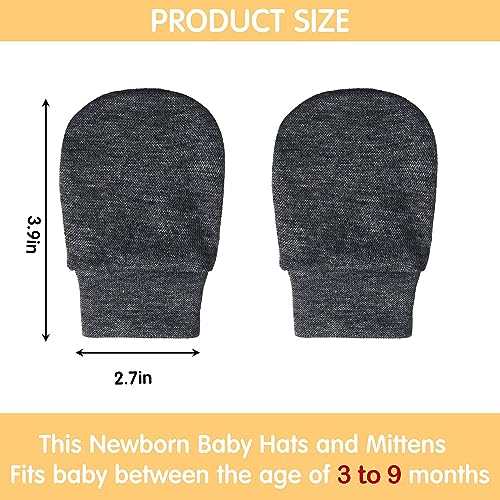 image for Geyoga 6 Pairs Newborn Baby Mittens No Scratch Gloves Infant Toddler A