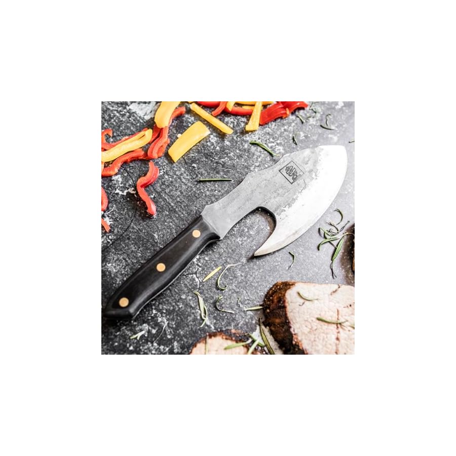 COOLINA-The-Favorite-4-Knife-Set-Viking-Inspired-Kitchen-Knives-for-Chefs-Home-Cooks-Includes-Promaja-Chefs-Knife-Lixy-Cleaver-Machado-Butcher-Knife-and-Gator-Utility-Knife COOLINA The Favorite 4 Knife Set - Viking-Inspired Kitchen Knives for Chefs & Home Cooks, Includes Promaja Chef's Knife, Lixy Cleaver, Machado Butcher Knife, and Gator Utility Knife