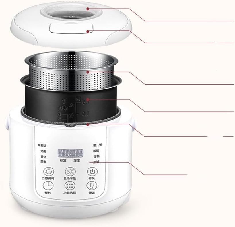 Multi-functional Steam Intelligent Mini Electric Rice Cooker 2L Small Capacity Electric Rice