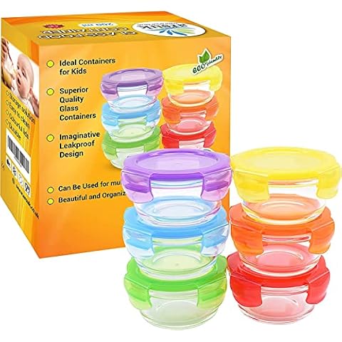 ARSUK Recipientes de cristal para alimentos bebe Cover