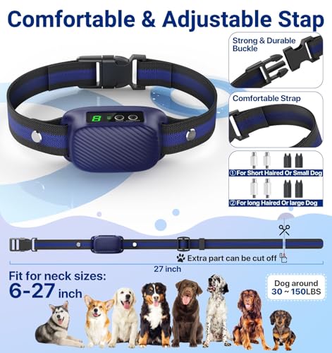 Dog-Bark-Collar-Automatic-Barking-Collar-with-Beep-ShockRechargeable-Anti-Bark-Collar-with-Adjustable-8-SensitivitySmart-Bark-Training-Collars-for-Large-Medium-Dogs