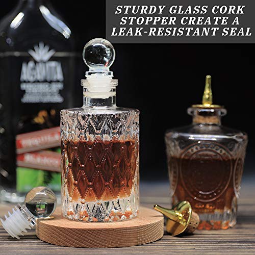Botellas de cristal para cóctel LINALL, el set de 2 piezas que evita derrames 5