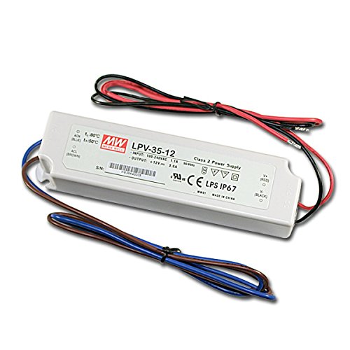 Mean Well LPV-35-12 - Transformador led (12 V, 3 A, 36 W, IP67) Cover