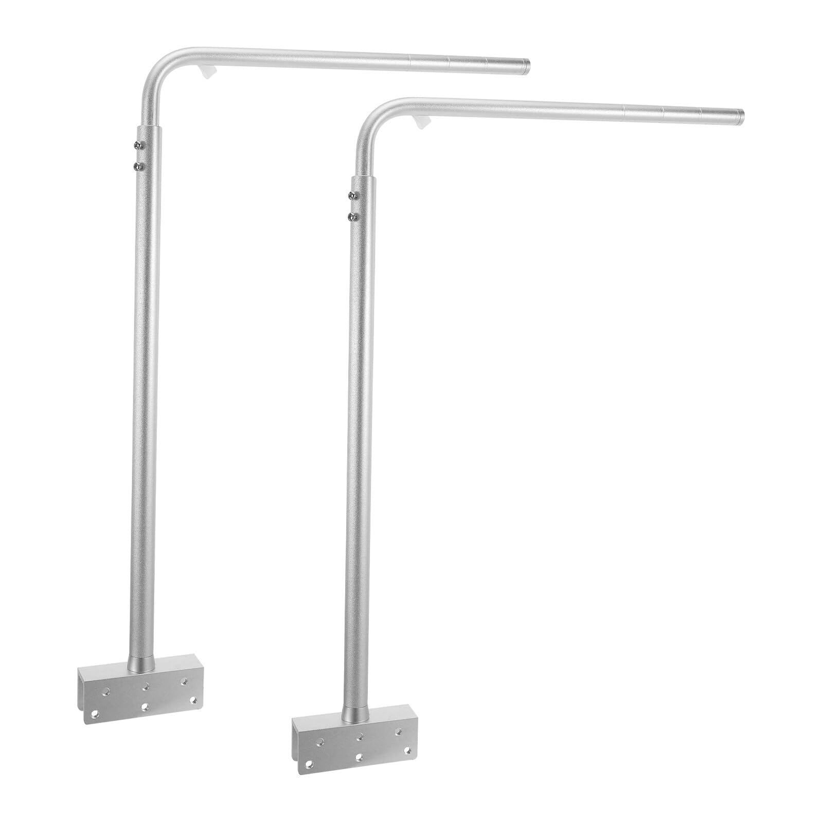 2 Szt. Szt Metalowy Uchwyt Do Lampy Akwariowej Solidny Stojak Montażowy Do Oświetlenia LED Akwarium Kompatybilny z Krawędzią Szkła dla Zbiorników z Roślinami Wodnymi i Rybami