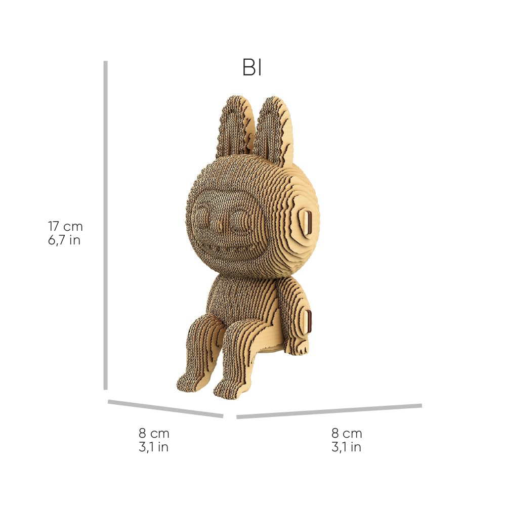Buboo Creatures Trio Puzzle 3D en Carton – Coffret 3 Maquettes | 237 Pièces, Kit Sculptures Animaux DIY à Assembler et à Peindre – Matériaux Recyclés, Ados & Adultes, Idée Cadeau Déco