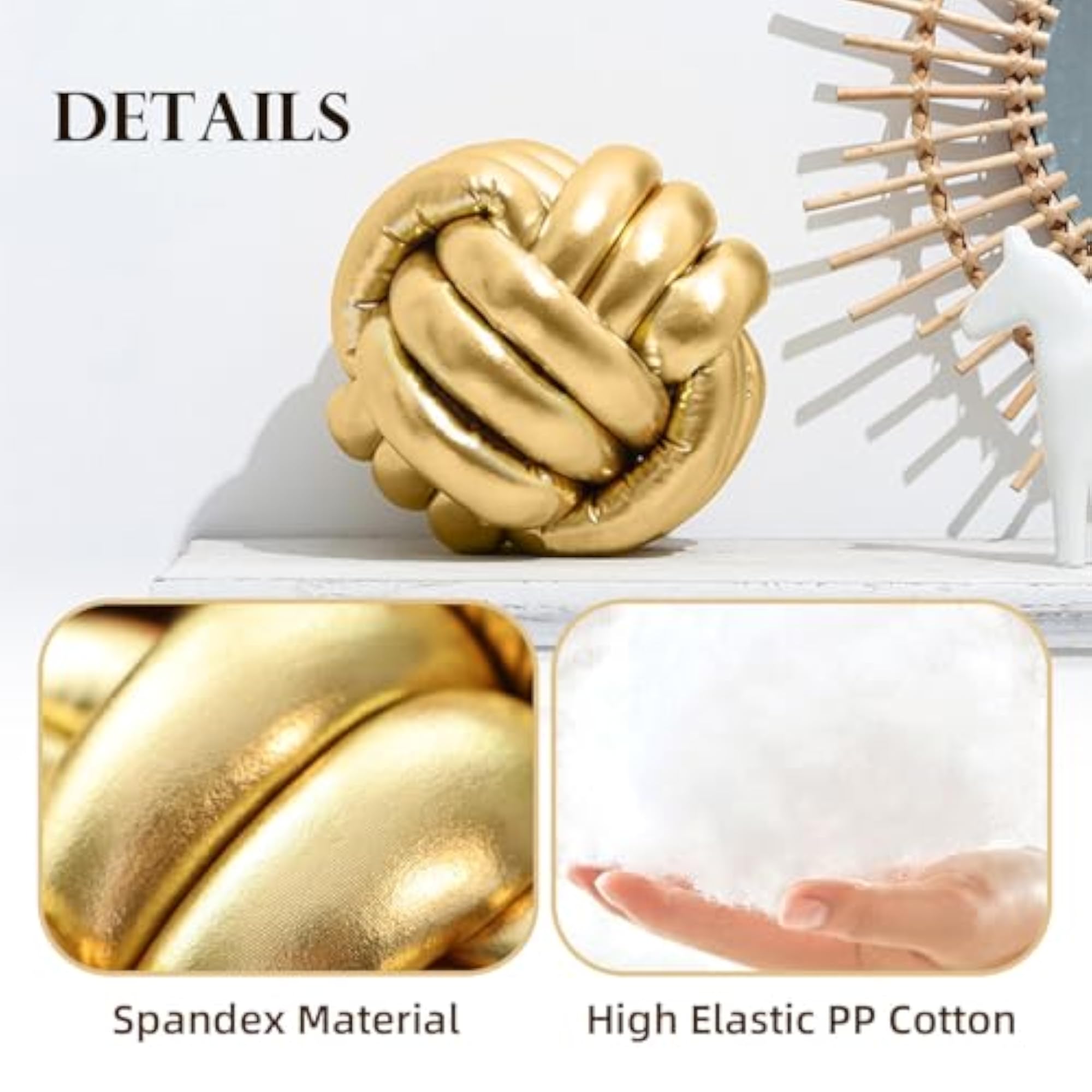 Handmade Round Knot Ball Pillow Plush Pillow Knotted