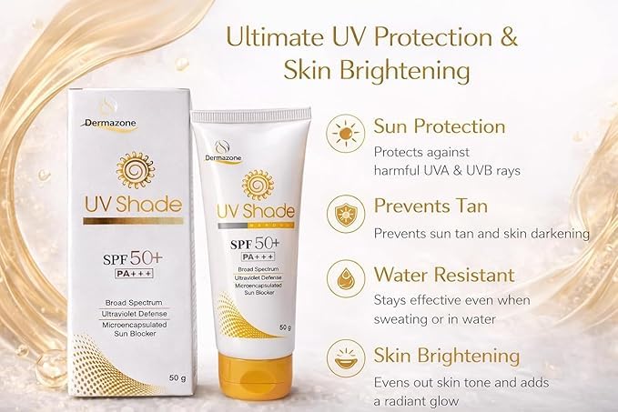 Image of Uvshade SPF 50+ PA+++, Broad Spectrum Sunscreen, Microencapsulated Sun Blocker, 50g