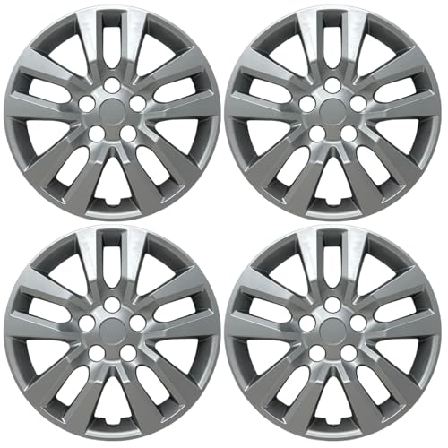 Hubstar Hubcap Replacement for Nissan Altima 2013-2018 16-inch Premium Wheel Cover Silver (Set of 4)