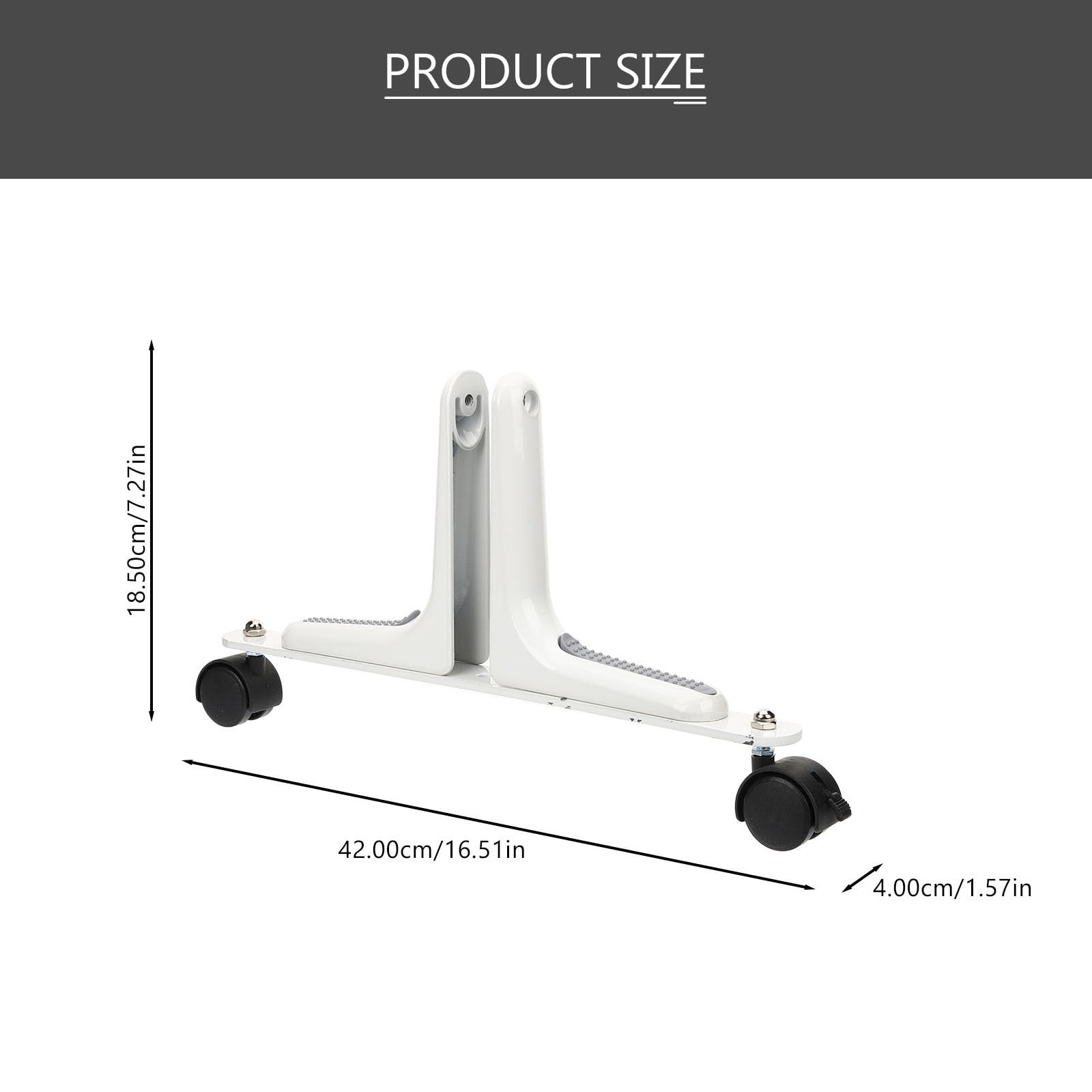 Soporte Divisor de Aleación de Zinc con Ruedas Móviles para Pantallas y Separadores de Ambientes en Sala y Dormitorio Blanco Resistente y Duradero