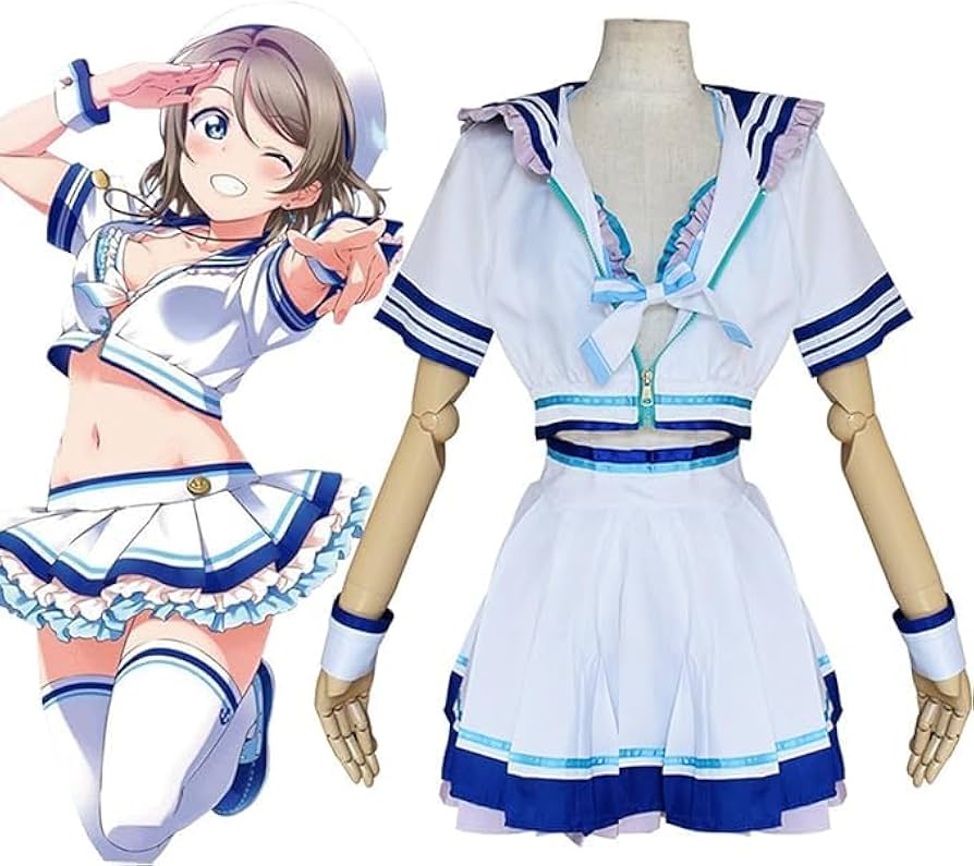 渡辺曜 水着 ラブライブ!サンシャイン コスプレ Amazon.co.jp: 渡辺曜 コスプレ 水着 ラブライブ コスプレ 渡辺