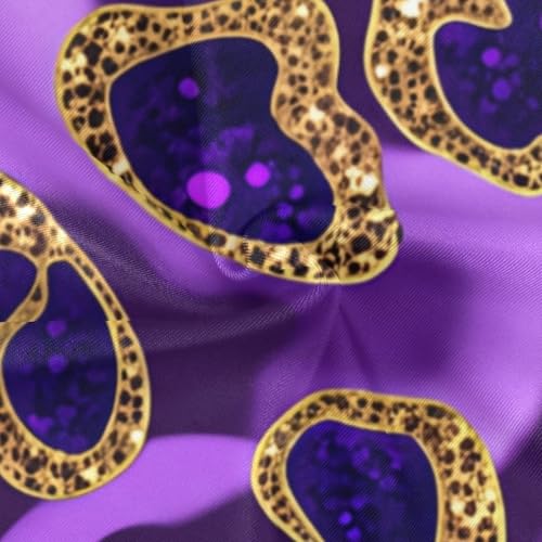 Purple Leopard Golden Wavy Stripes Girls One Piece Swimsuit Beach Swimwear 208619134
