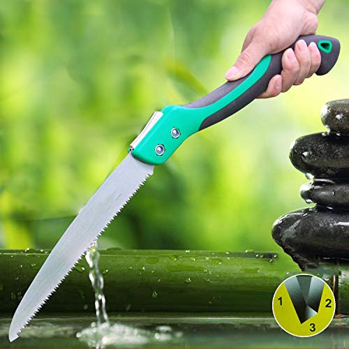 anruo 10 inch wood folding saw for outdoor camping