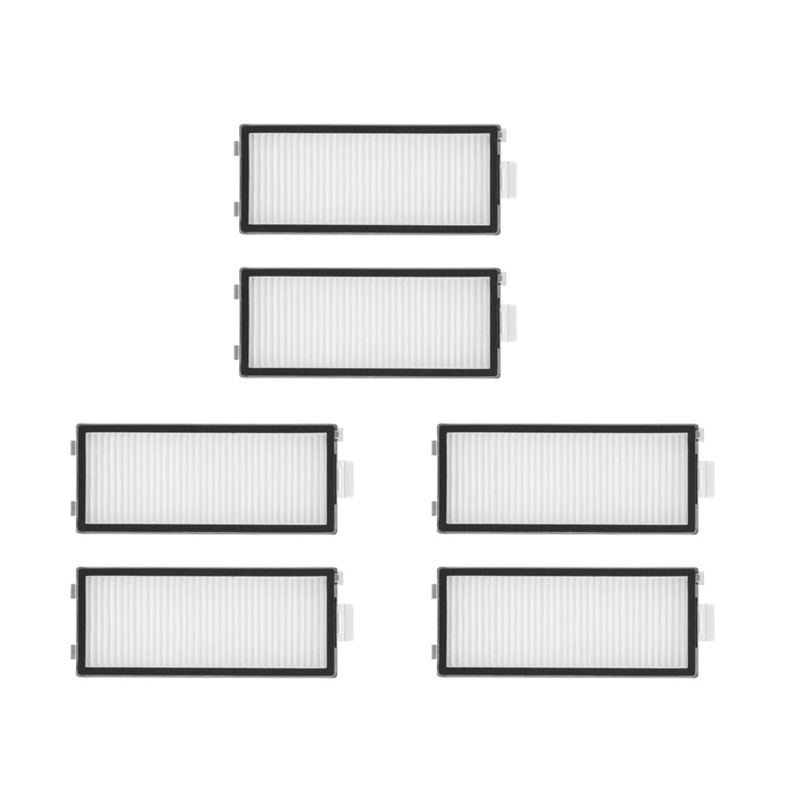 Eezii 6Filters P10s Pro Filter Replacement Parts，Compatible For Roborock，Qrevo Master, Qrevo Slim, V20, P10s Pro Robot Vacuum Cleaners Parts