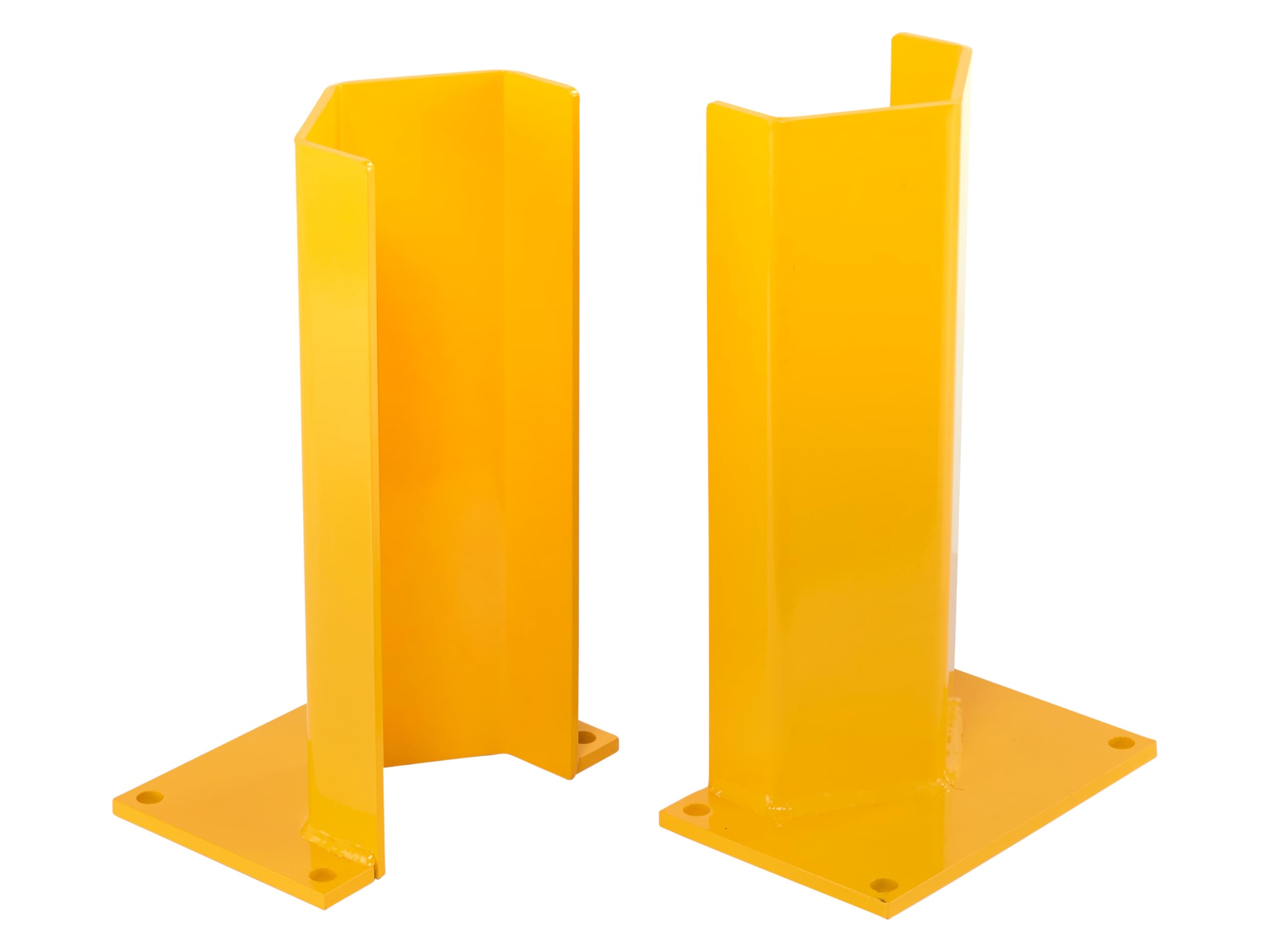 The Workplace Depot Yellow Racking Column Protector – 6 Mm Heavy-Duty Steel, Powder-Coated Uprights For Warehouse, Mezzanine & Pallet Racks – Pack Of 2