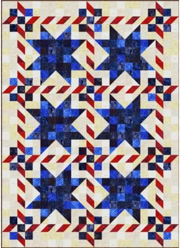 Thank You Troops Quilt Pattern Using Strips -from: Quilt Woman