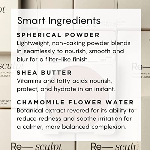 Haleys Re-Sculpt Smoothing Contour Powder, Enhance Facial Features, Sculpt And Define, Longwearing Makeup, Ultra-Blurring, Easy Blending, Buildable High-Coverage, Velvety Matte Finish, Vegan, Cruelty-Free, Fragrance-Free (Medium) #TOP4