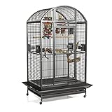 Montana Cages | Papageienkäfig Castell Nova Dome - Antik | für Papageien | 120 x 95 x 196 cm