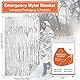 NJCXOLA Rettungsdecke, Rettungsdecke Silber, Notfalldecke für Erste Hilfe, Emergency Blanket für Erste Hilfe Wandern (210 X 160cm,5pcs)