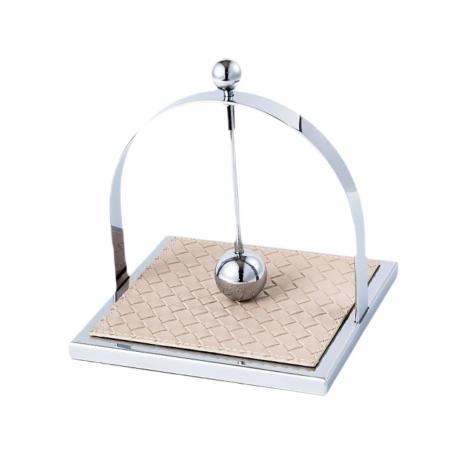 Portafazzoletti Dispenser for tovaglioli, porta asciugamani di carta da pranzo, moderno, con braccio ponderato for tessuto tavolo Arredamento per la casa(Argent)