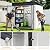 6 x 4 FT Storage Shed, Metal Sheds & Outdoor Storage with Sloping Roof and Lockable Door, Outdoor Shed for Backyard Garden Patio and Lawn,White