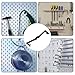 Homoyoyo 100pcs Pegboard Hooks with Peg Lock Heavy Duty Metal Pegboard Clips for Garage Tool Organization and Wall Hanging for Industrial Use