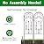 AMAGABELI GARDEN & HOME 2 Pack 60" x 18" Garden Trellis for Climbing Plants Outdoor Rustproof Metal Trellis for Potted Plants and Roses Vines Vegetables Flowers Ivy Cucumbers Clematis Supports Bronze