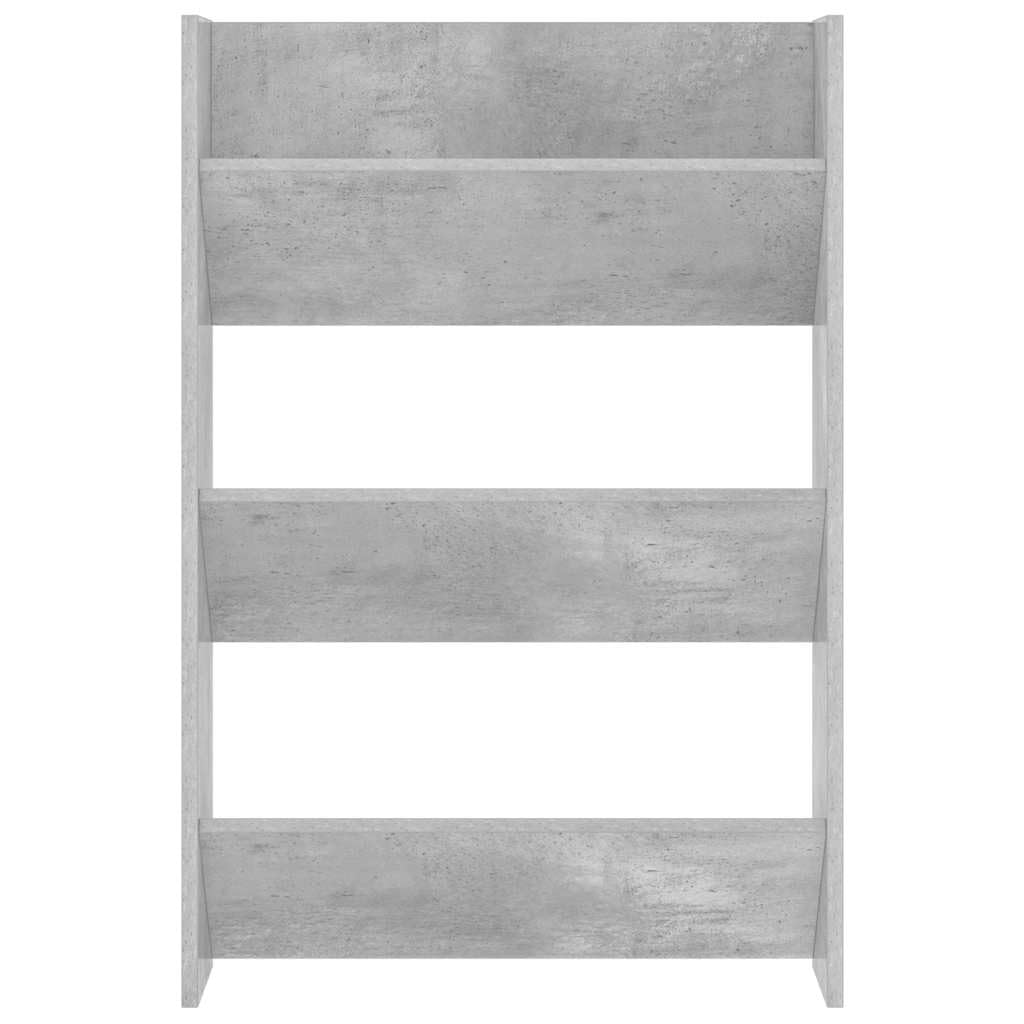 Wand-Schuhschrank Betongrau 60x18x90 cm Holzwerkstoff, platzsparendes Schuhregal mit 3 Kippböden, Schuhablage für Schuhe Schrank und Schuhständer