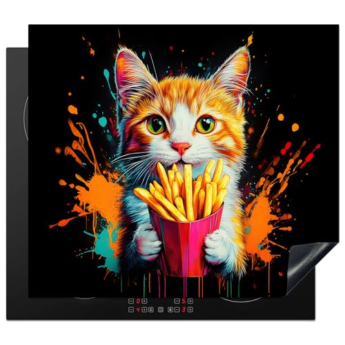 KitchenYeah© Protection Plaque Cuisson Deco Cuisine Cache Induction 60x52 cm Protège Pour...
