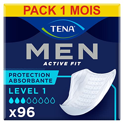 TENA Men Protections Absorbantes Niveau 1 Incontinence Homme - Pour Fuites Urinaires Légères - 96...