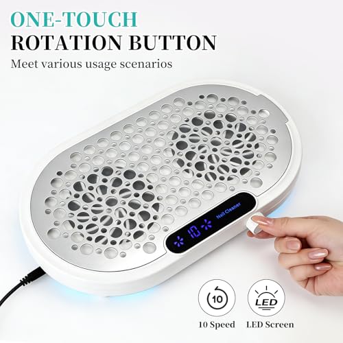 Aspirateur poussière ongles 1600PA pour protéger votre santé lors des manucures à la maison - 3