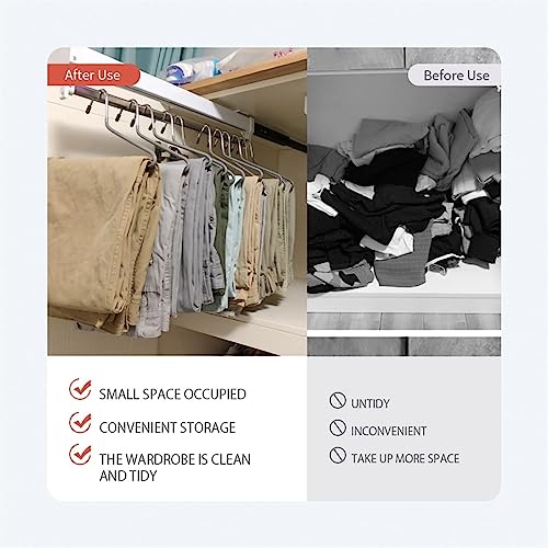 Porte-vêtements peu encombrant et extractible en acier robuste