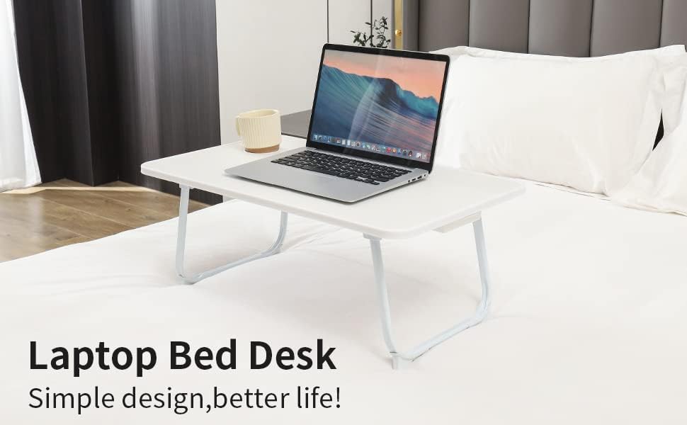 Vista 6 de 28 x 16 pies Mesa plegable extragrande para computadora portátil para cama, escritorio de piso, ideal para comer, estudio, uso de computadora