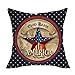 Softxpp God Bless America Star - Funda de cojín decorativa para sofá, 4 de julio, diseño patriótico de verano, color azul