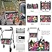 Vanideaoty Tropical Flowers Seat and Backrest Rollbar Covers Walker Accessories Storage Bag Easy to Install Decor Covers with Elastic Band Big Capacity Holiday Gifts