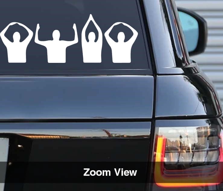 Football Silhouette Vinyl Decal Sticker for Cars, Trucks, Laptops & Windows – Waterproof Die-Cut White Vinyl – 2.5 x 6 Inch - Image 4