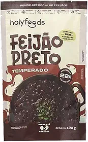 Feijão Preto Temperado Holyfoods 120g