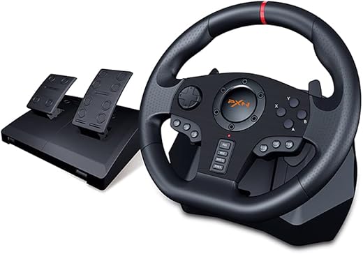 PXN V900 PC Racing Wheel, Universal Usb Car Sim 270/900 degree Race Steering Wheel with Pedals for PS3, PS4, Xbox, One, Nintendo Switch